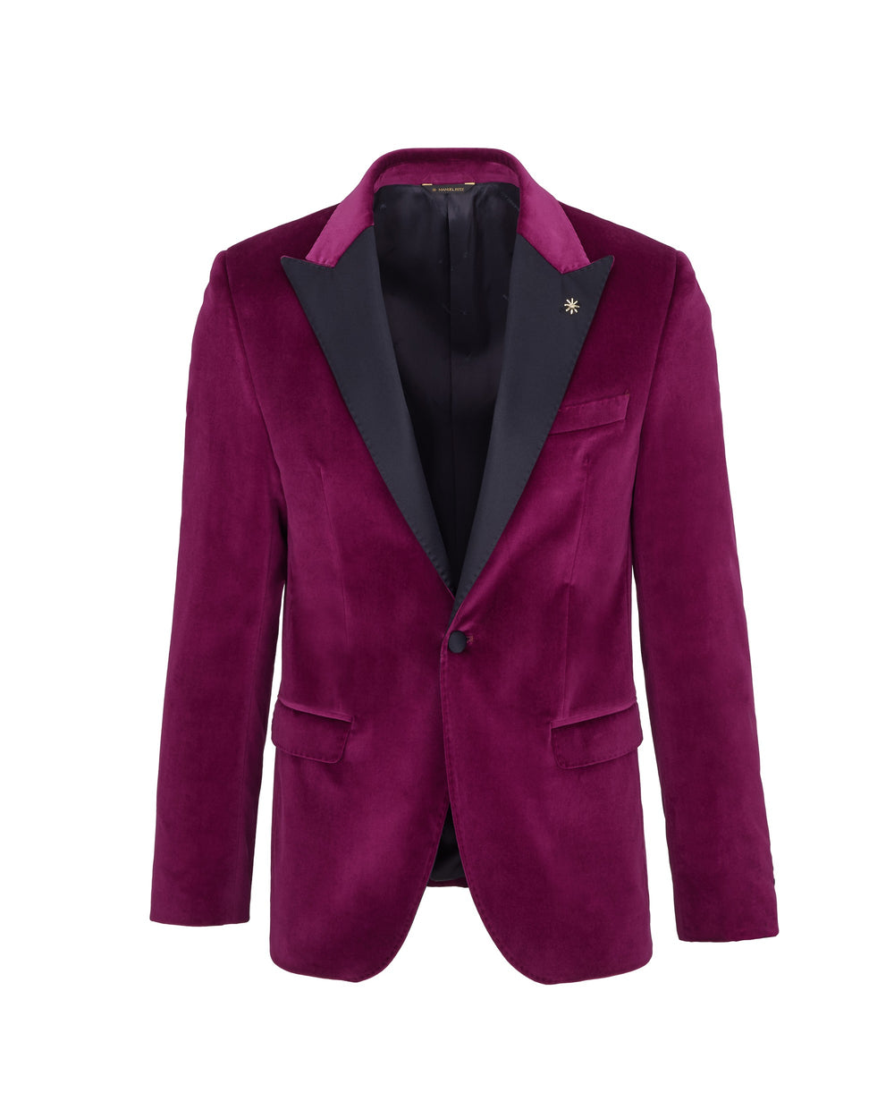 violet smooth velvet stretch jacket