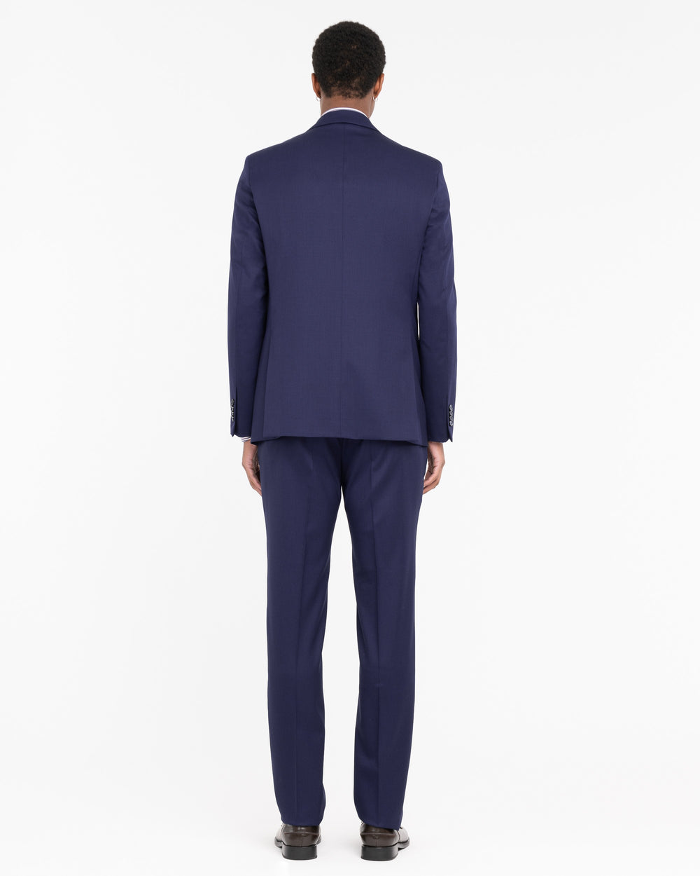 light blue stretch wool suit