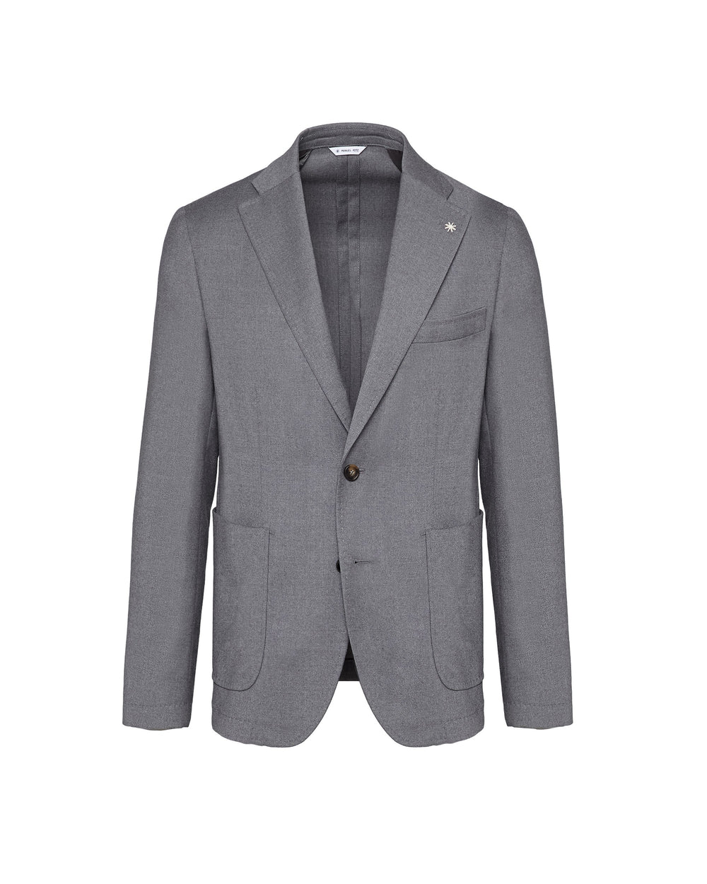 gray nuvola stretch wool flannel blazer