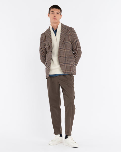 beige nuvola wales wool cotton blazer