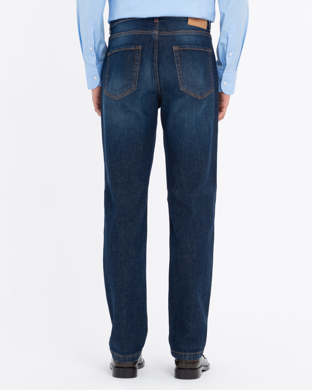 blue slim fit stretch denim