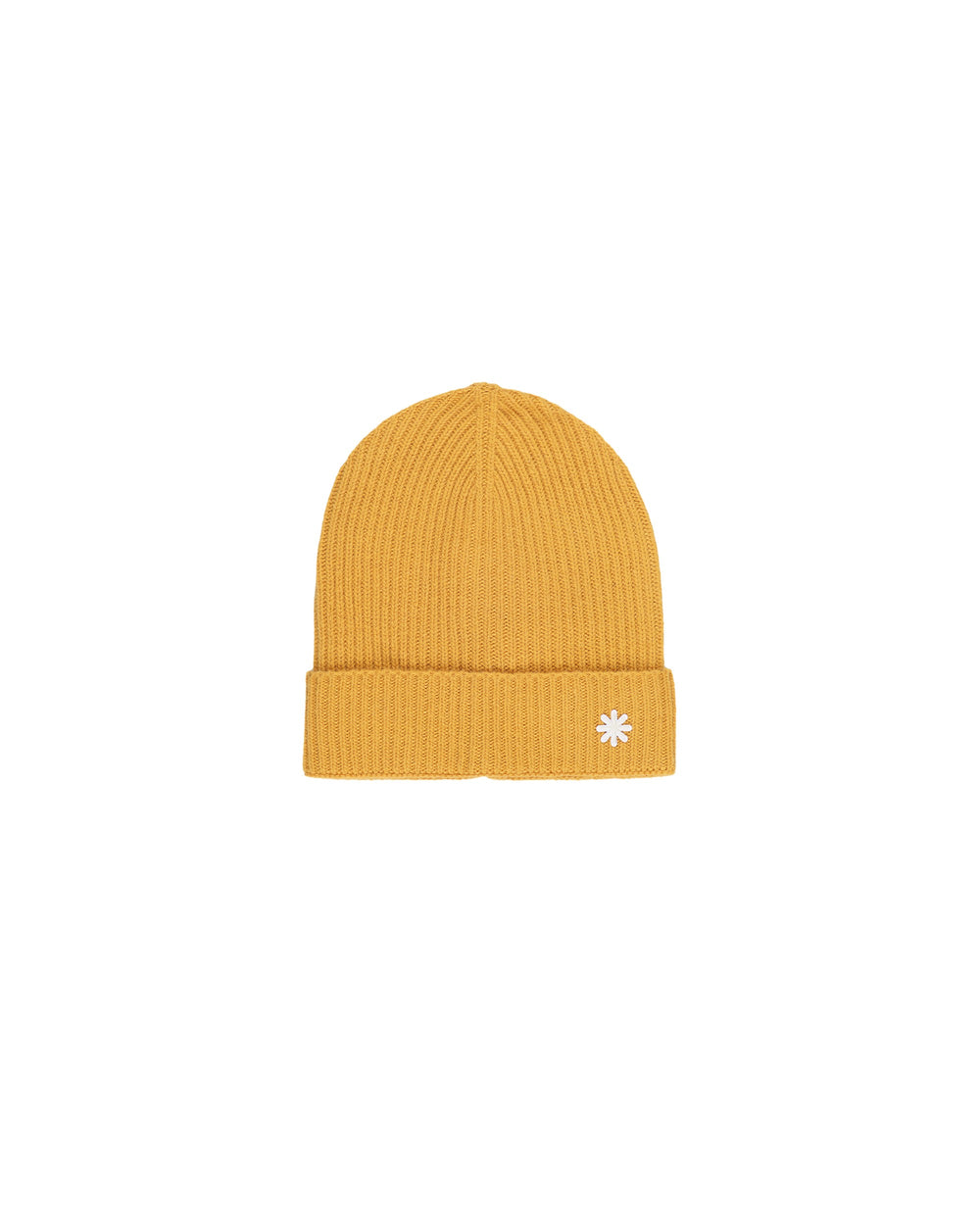 yellow english rib cashmere blend cap