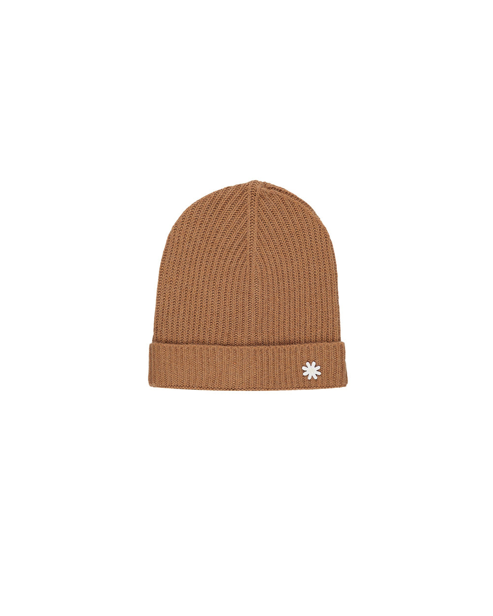 beige english rib cashmere blend cap