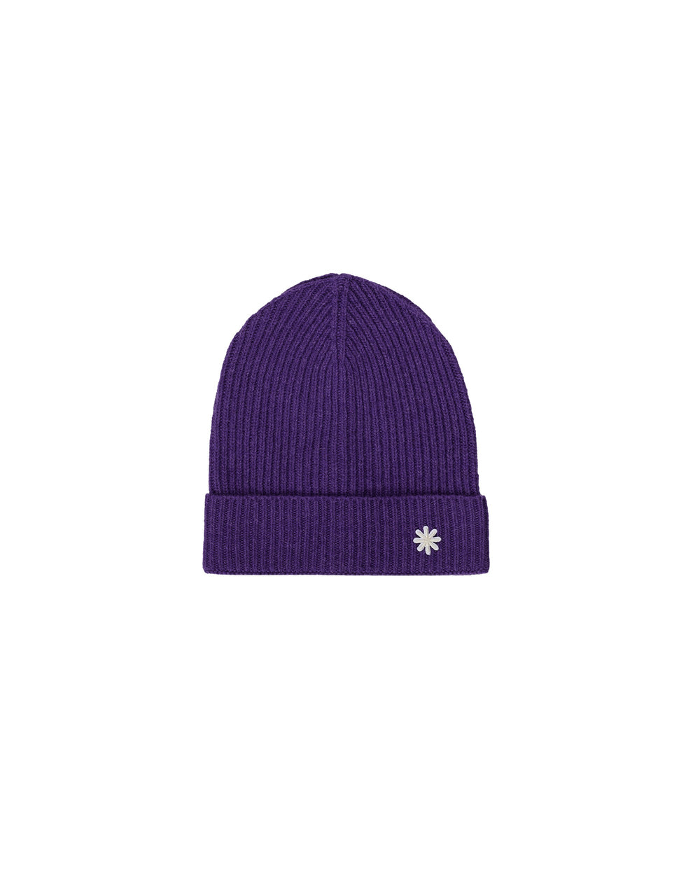 violet english rib cashmere blend cap