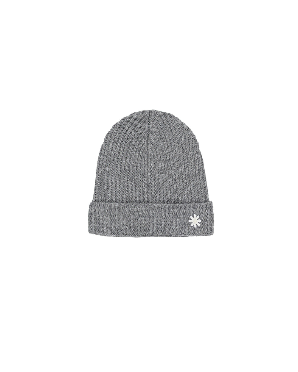 gray english rib cashmere blend cap