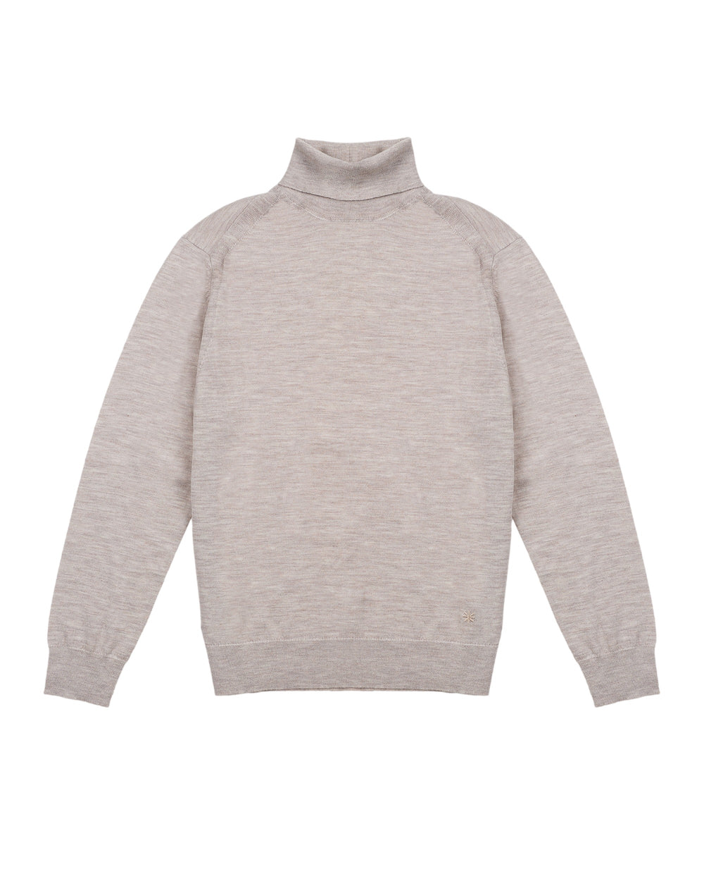 beige pure wool turtleneck