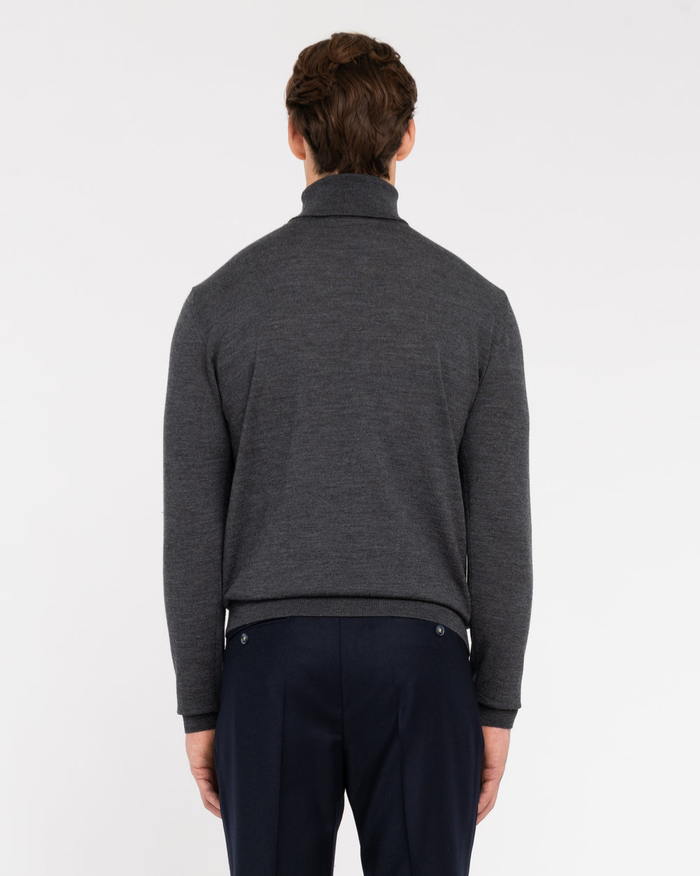 gray pure wool turtleneck