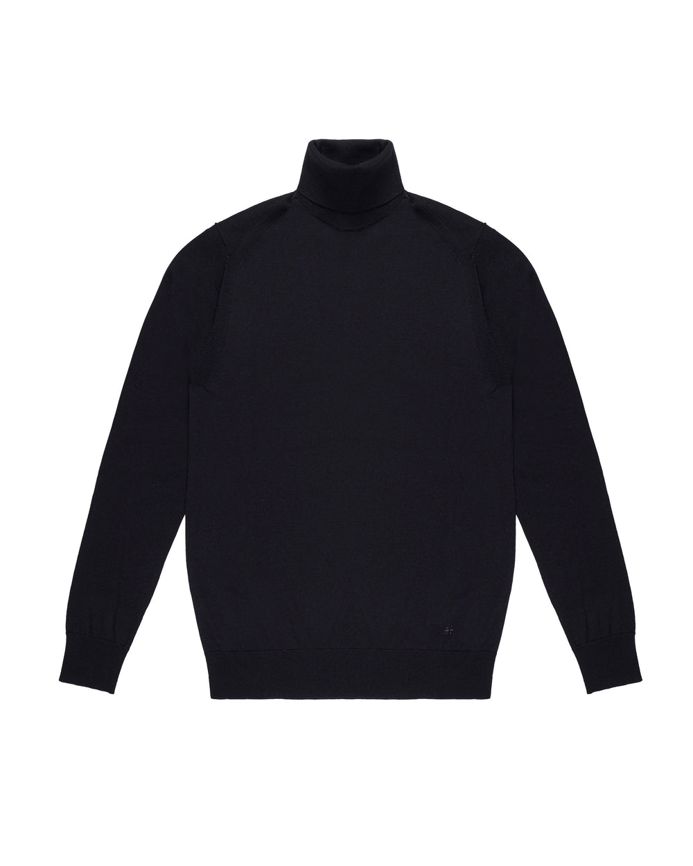 black pure wool turtleneck