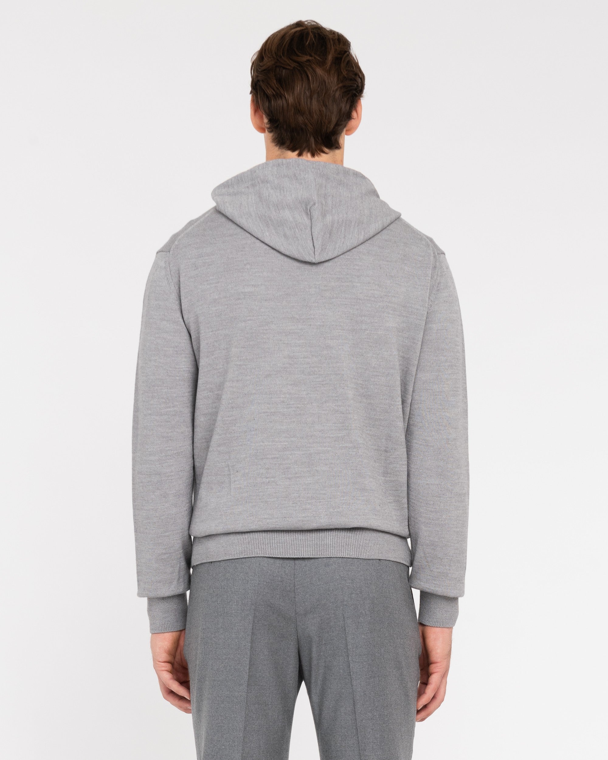 Wool blend hoodie sale