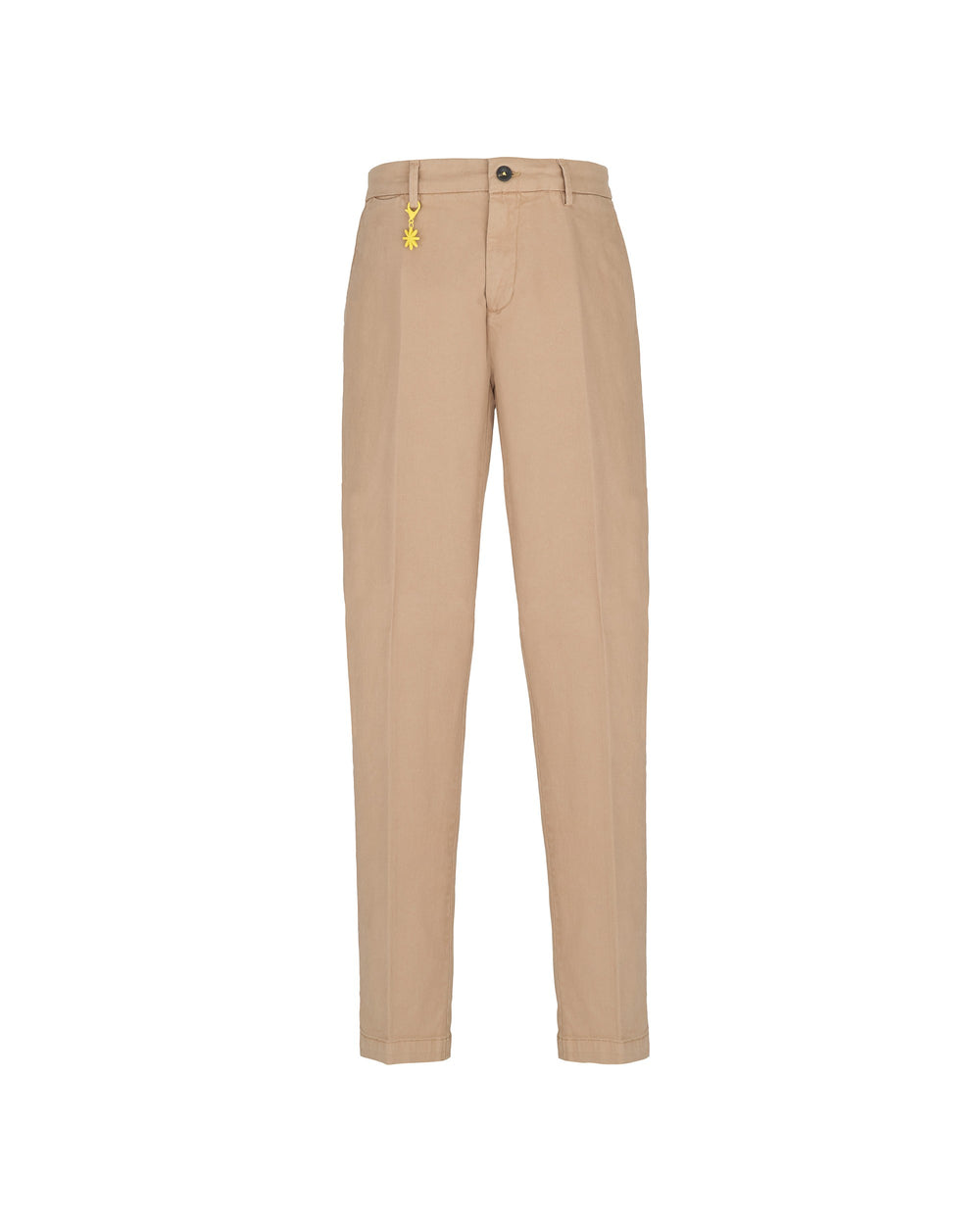 beige stretch cotton twill skinny chino