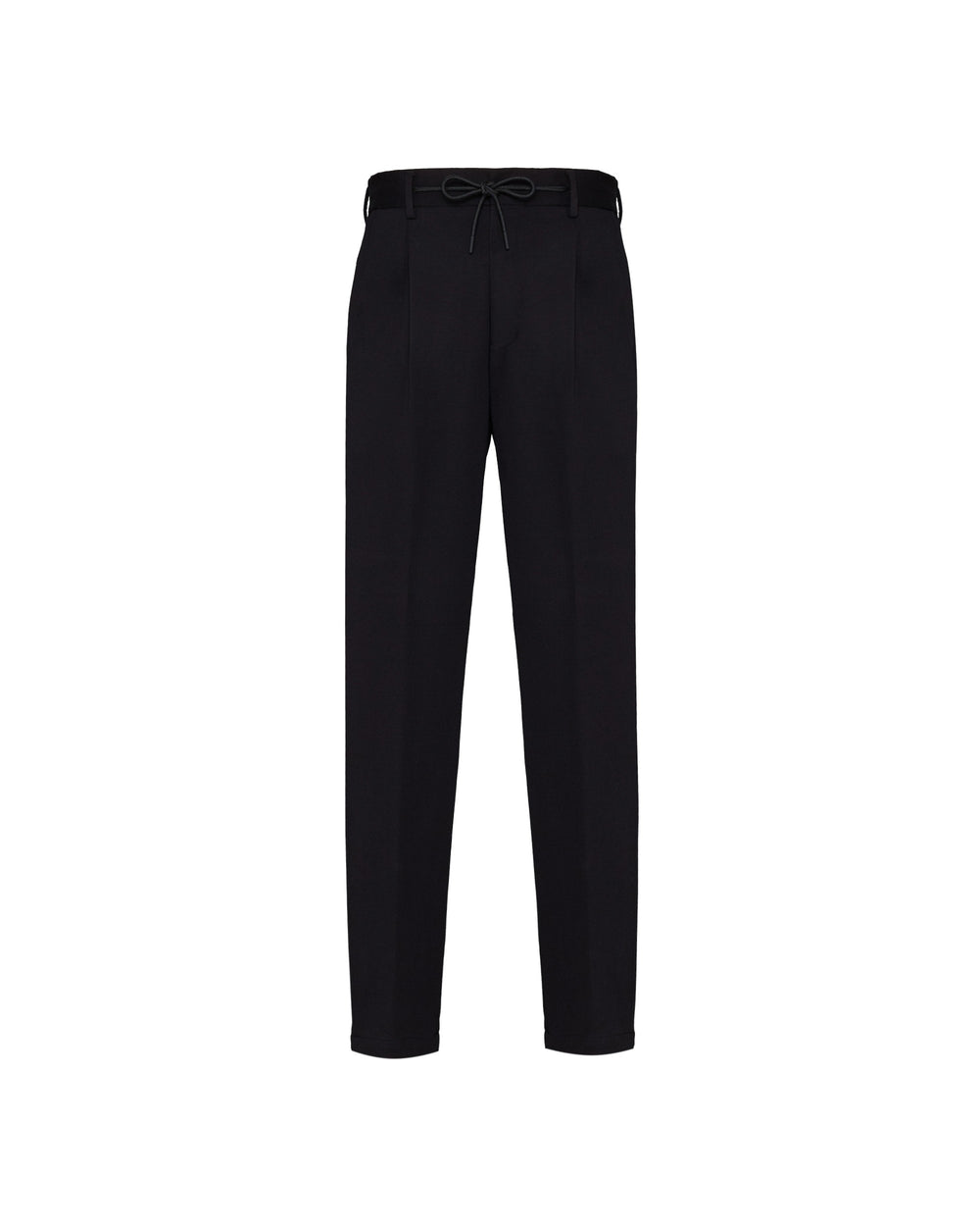 black stitch milano stretch viscose jogging trousers