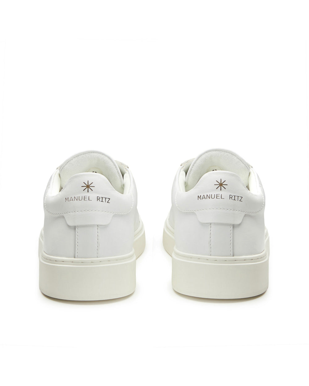 white leeather sneakers