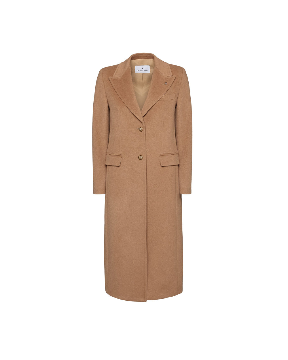 beige cashmere wool cloth coat