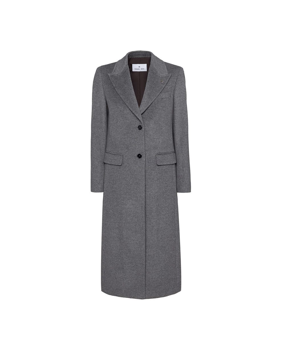 gray cashmere wool cloth coat