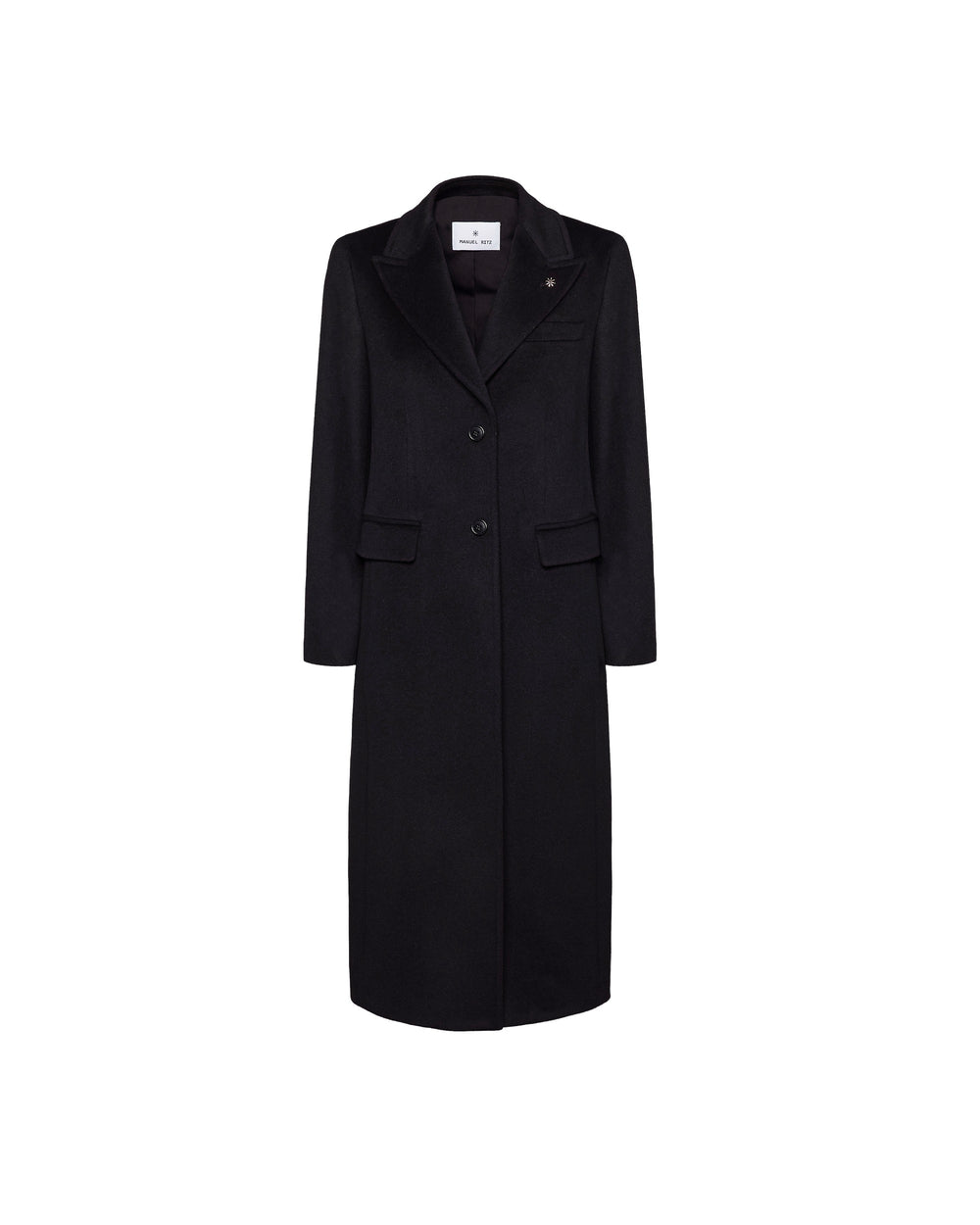 black cashmere wool cloth coat