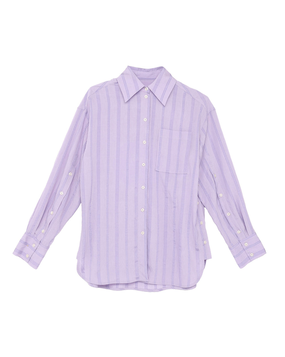 violet 3d viscose blend over shirt