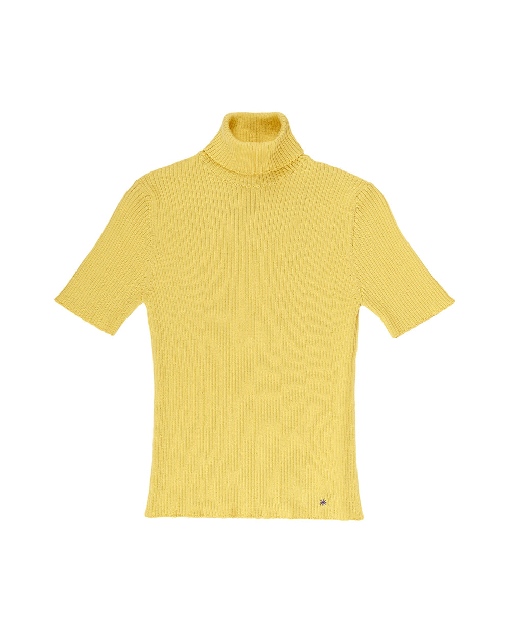 yellow turtleneck sweater