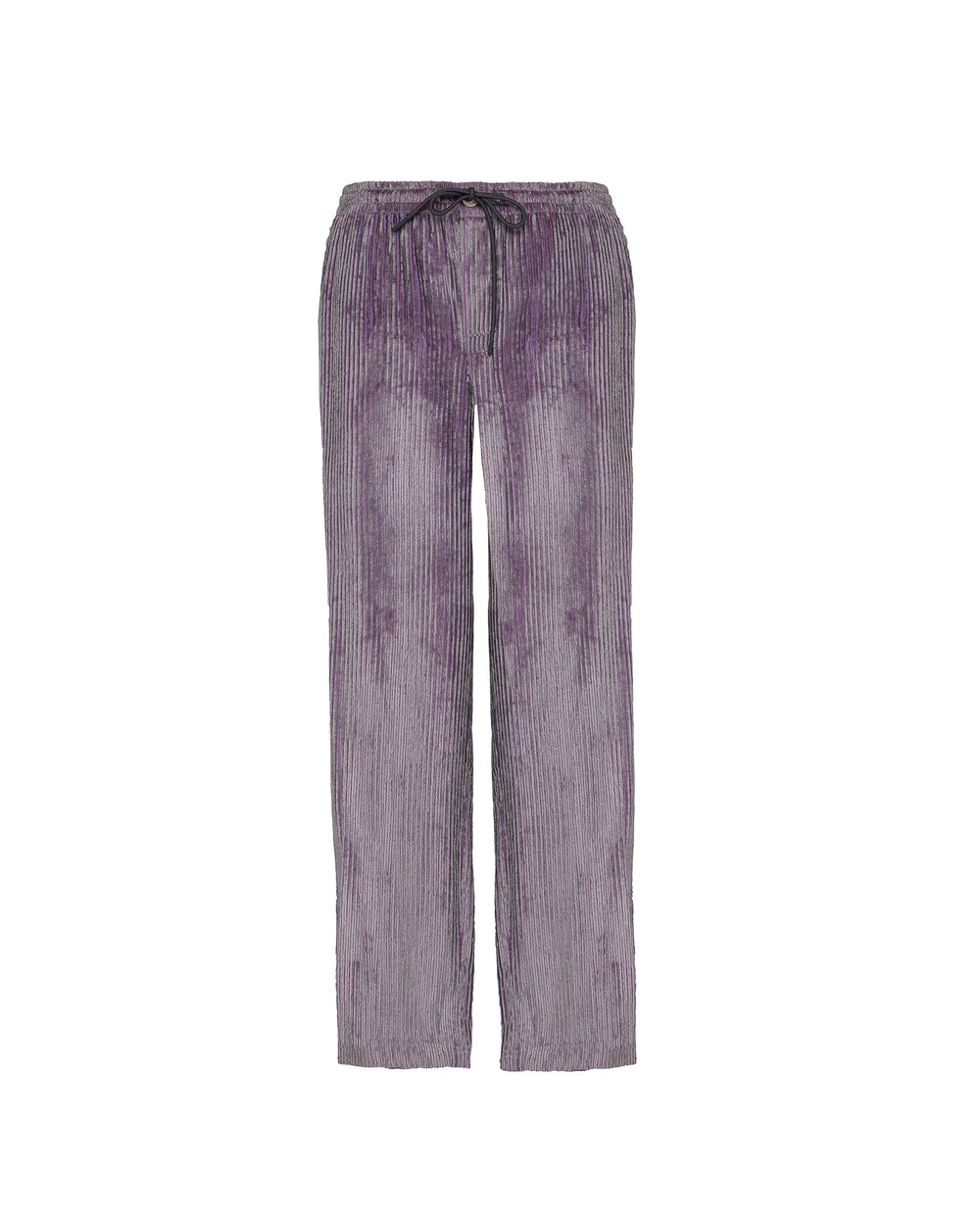 gray fluid viscose chenille trousers