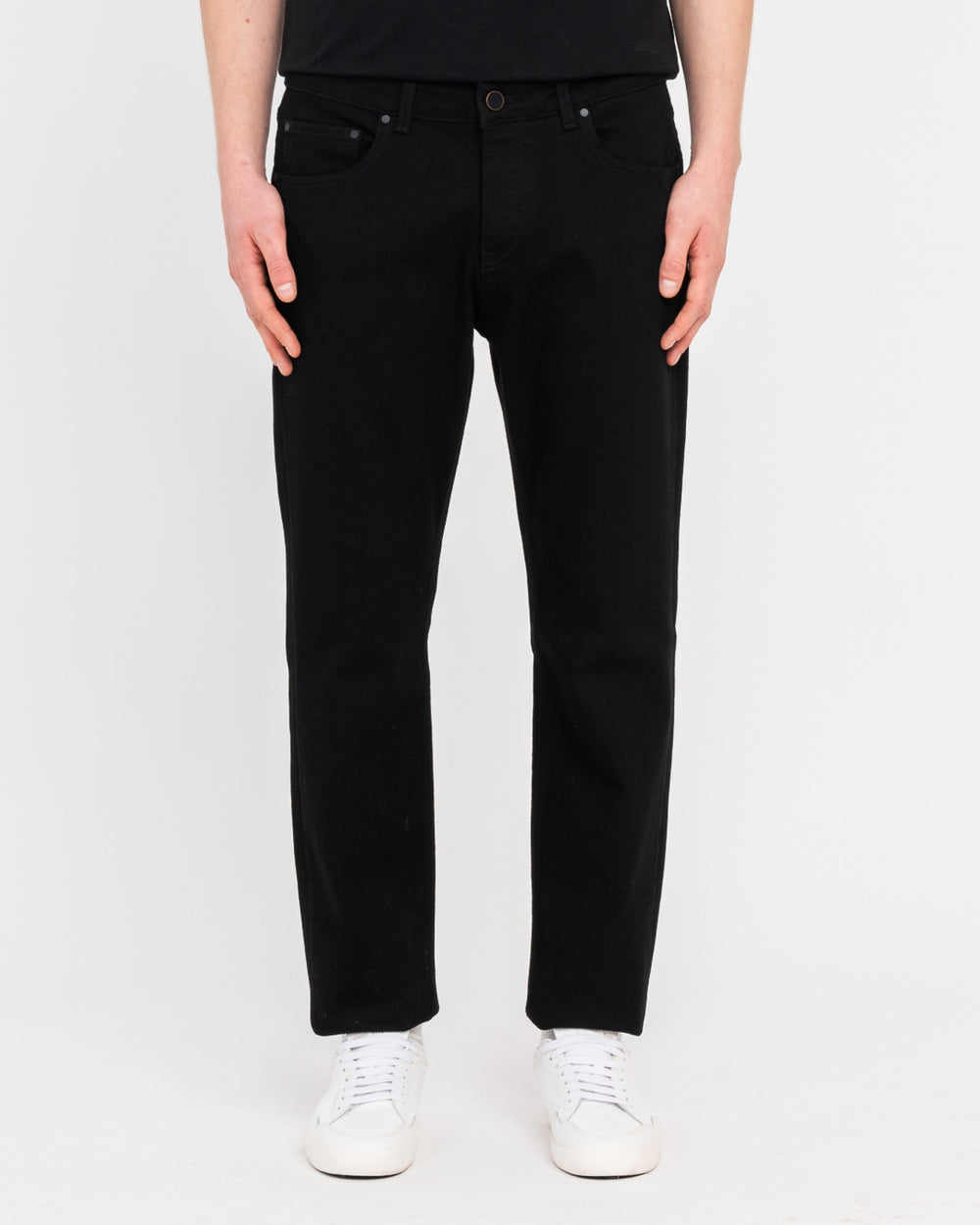 black black stretch denim