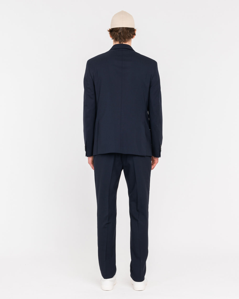 blue cool wool stretch suit