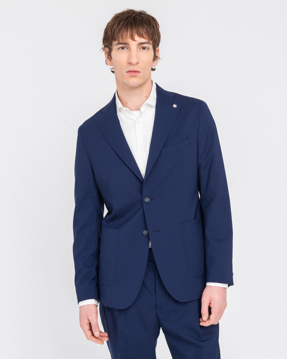 blue nuvola cool wool stretch blazer