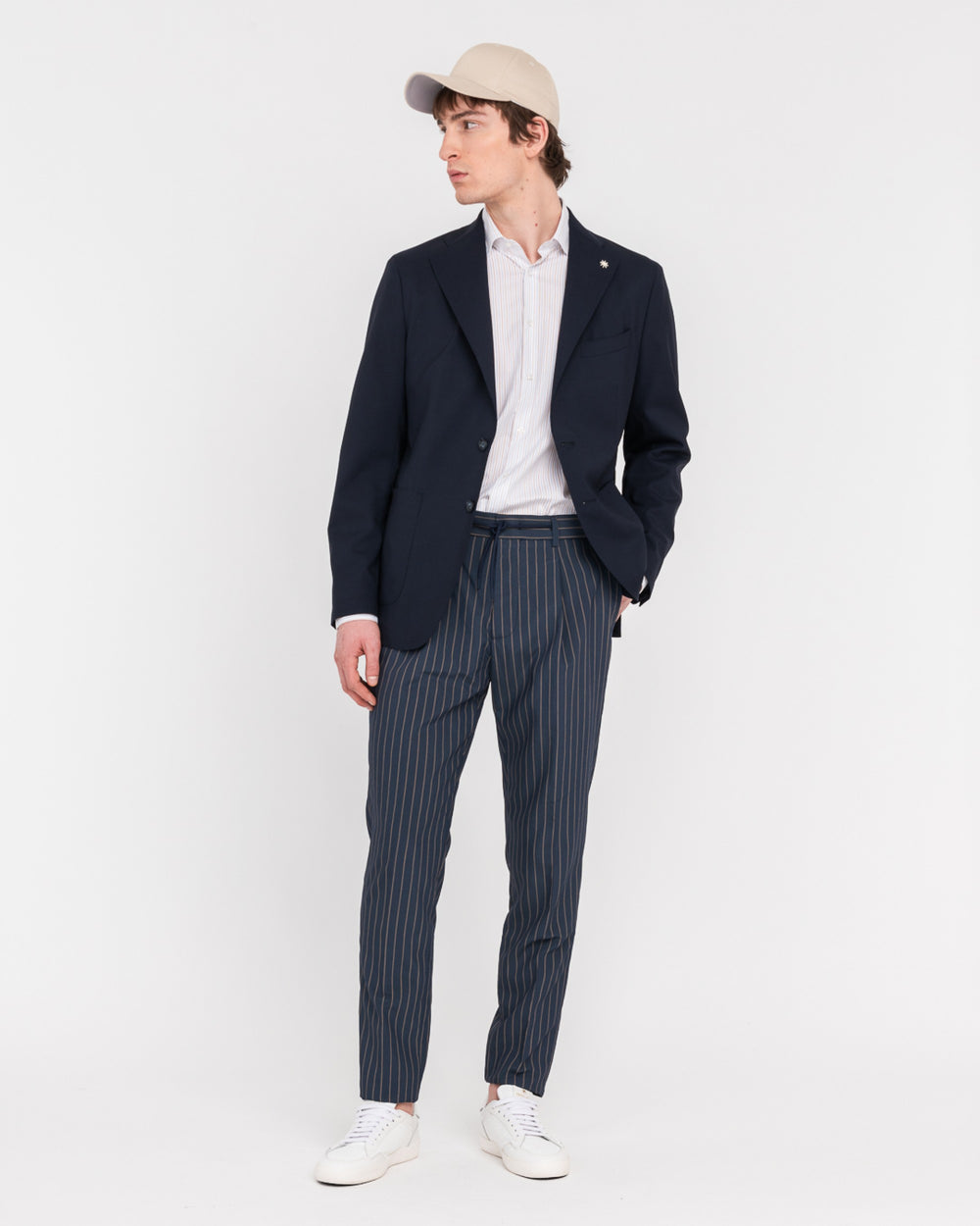 blue nuvola cool wool stretch blazer