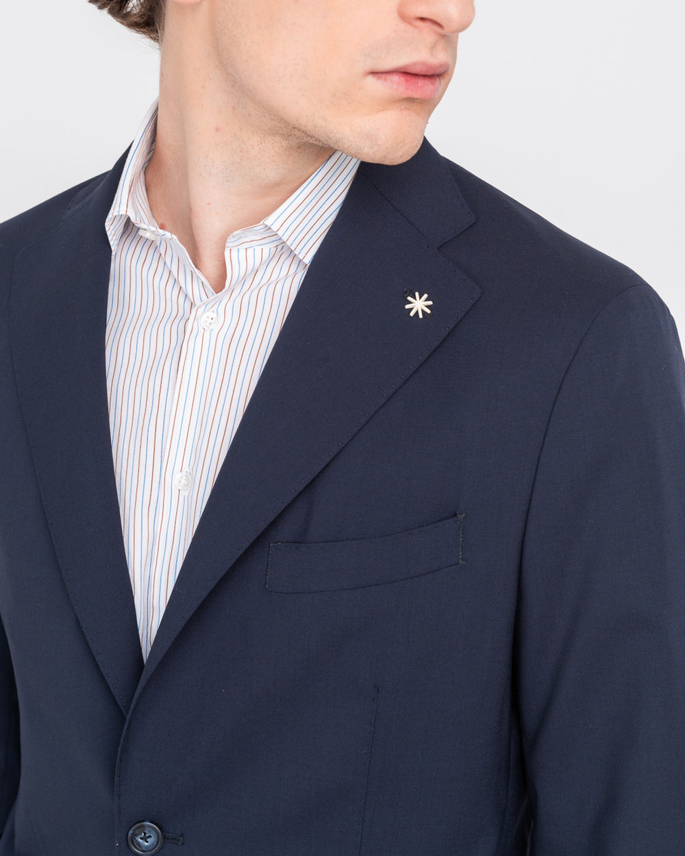 blue nuvola cool wool stretch blazer