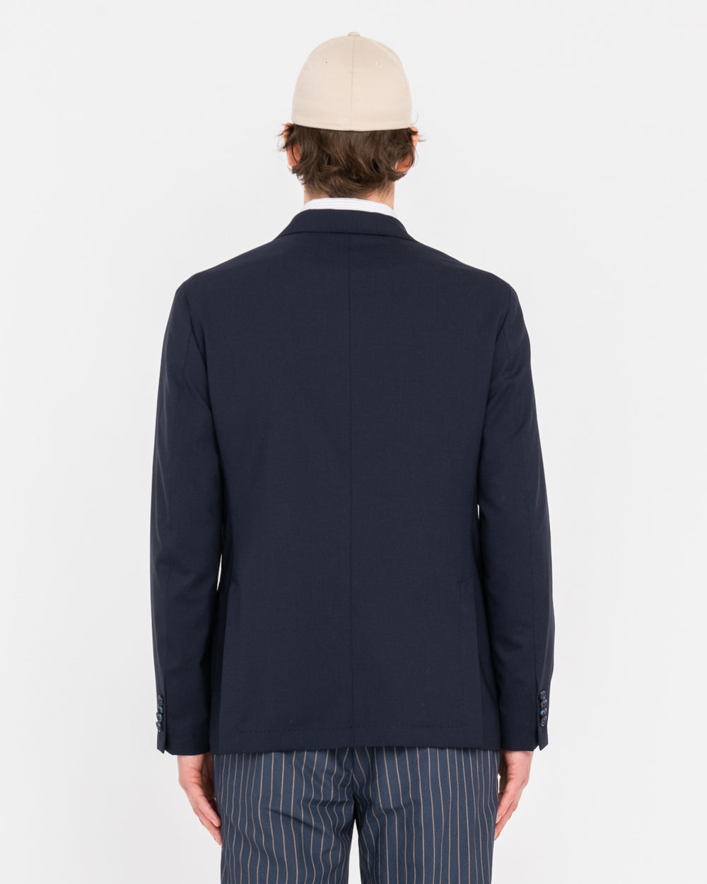 blue nuvola cool wool stretch blazer