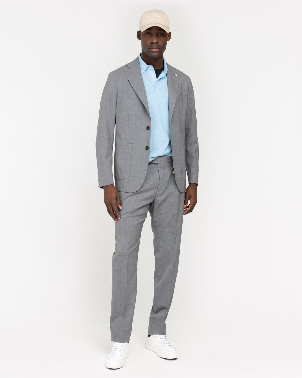 gray nuvola cool wool stretch blazer