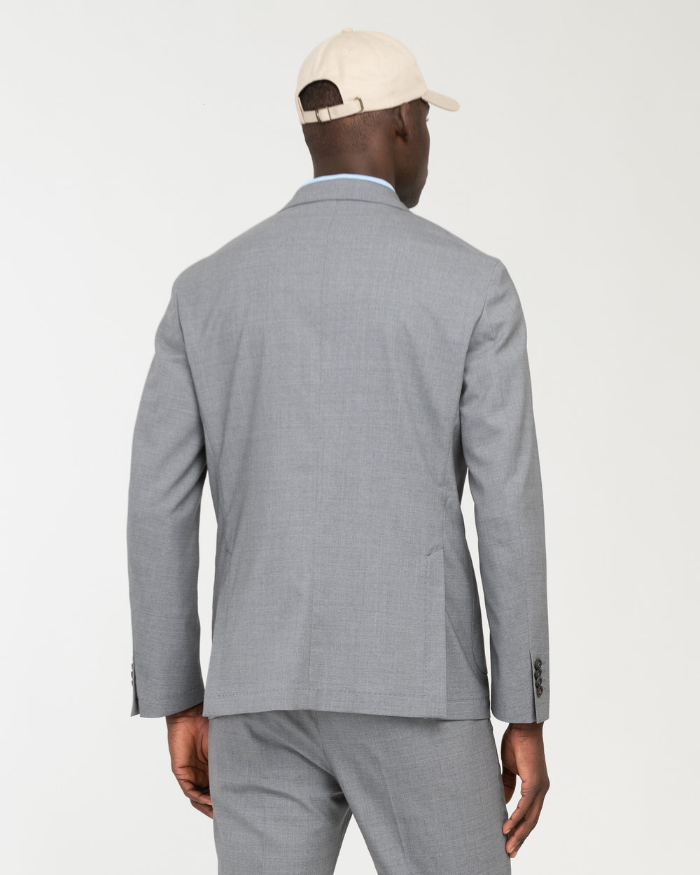 gray nuvola cool wool stretch blazer