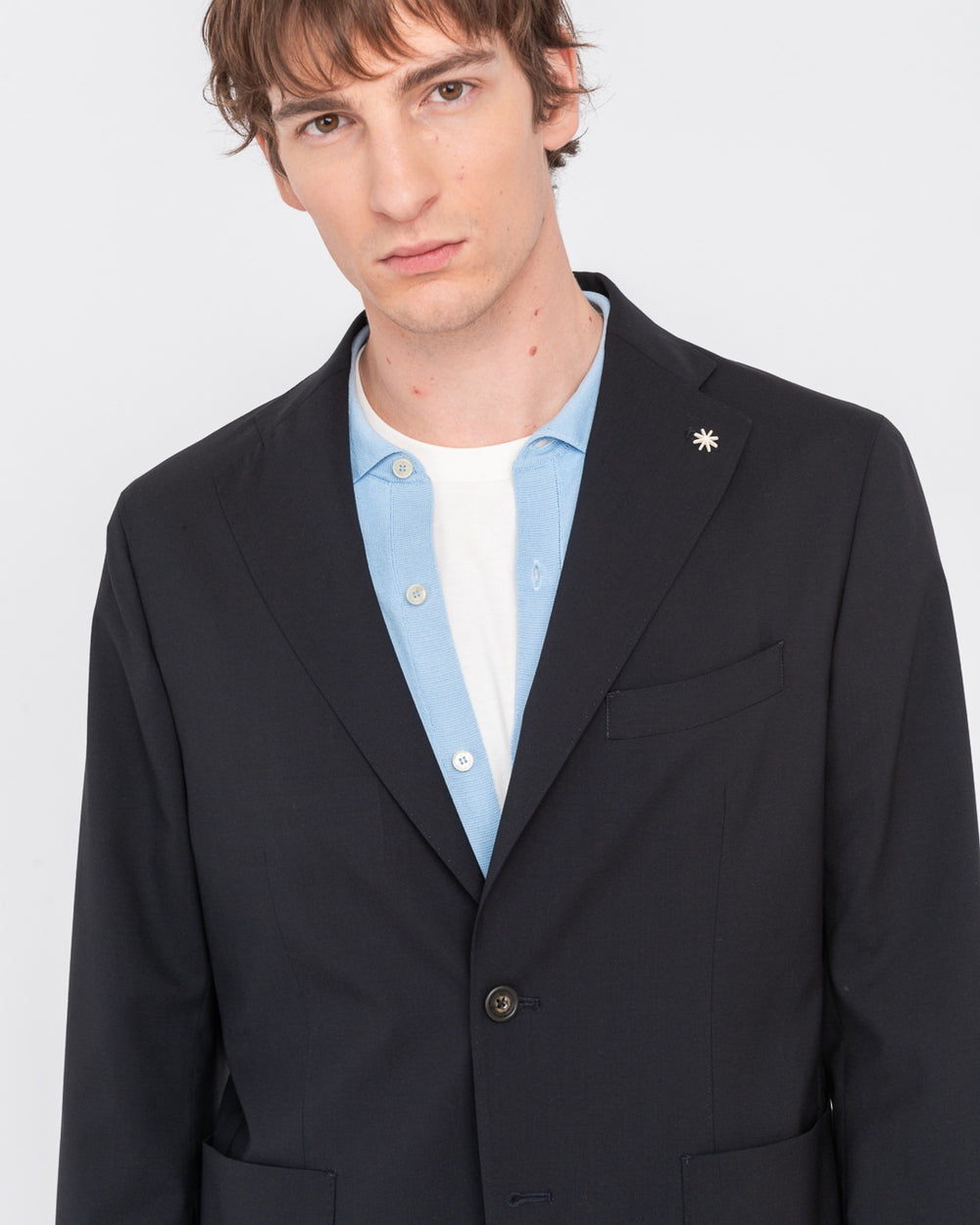 black nuvola cool wool stretch blazer