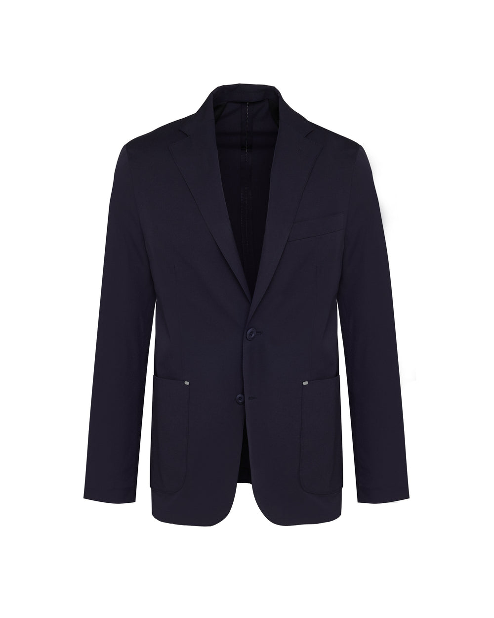 blue technical stretch blazer