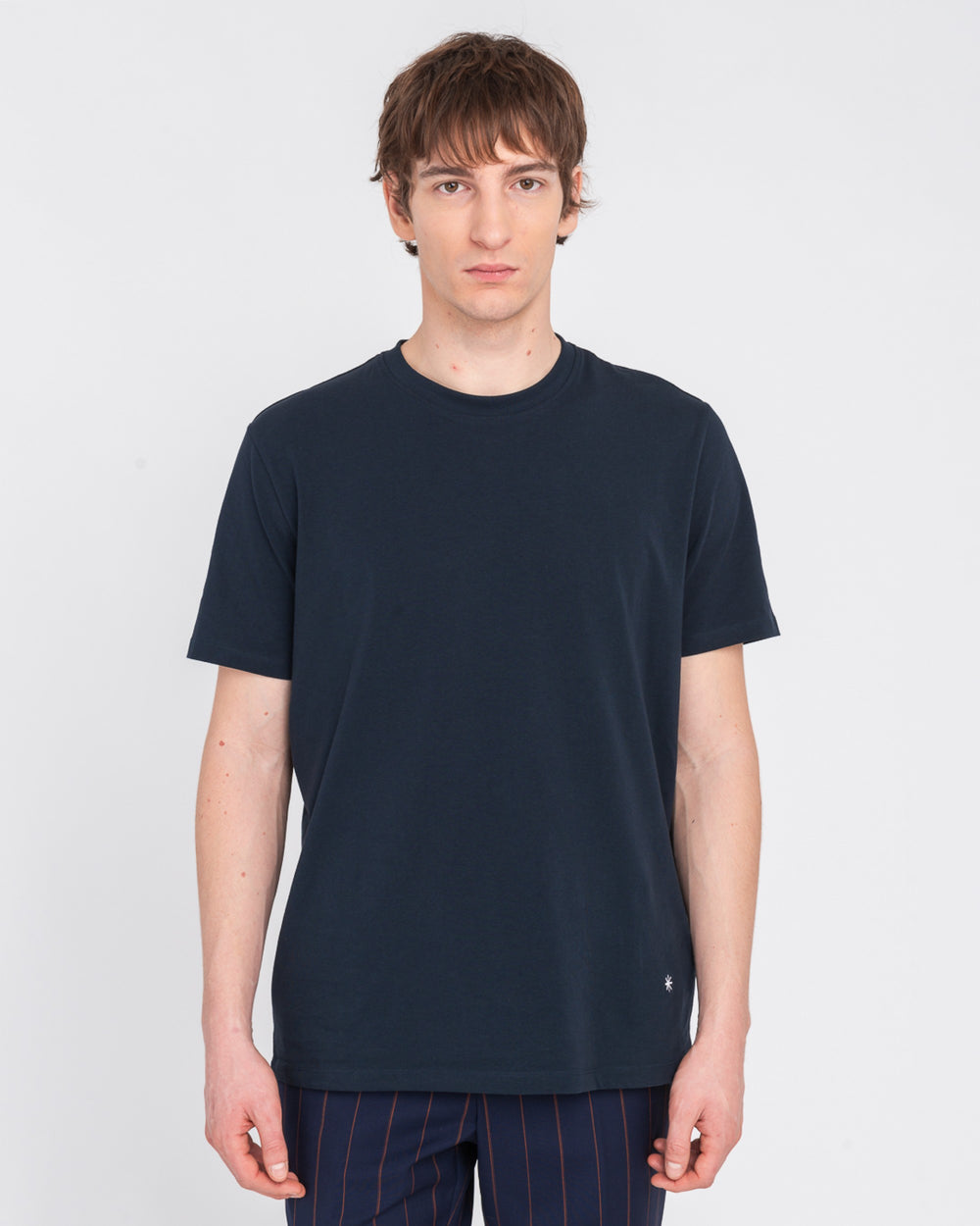 blue stretch cotton jersey t-shirt