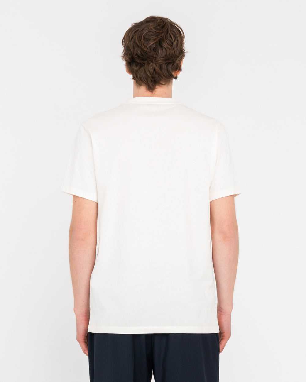 white cotton jersey ``authentic`` t-shirt