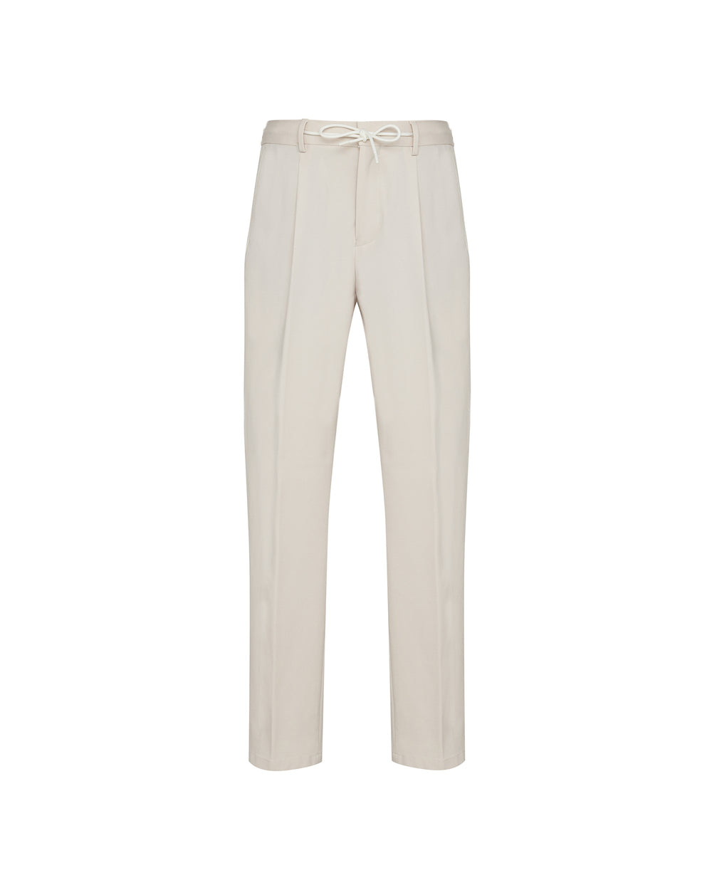 beige milan stitch jersey jogging trousers