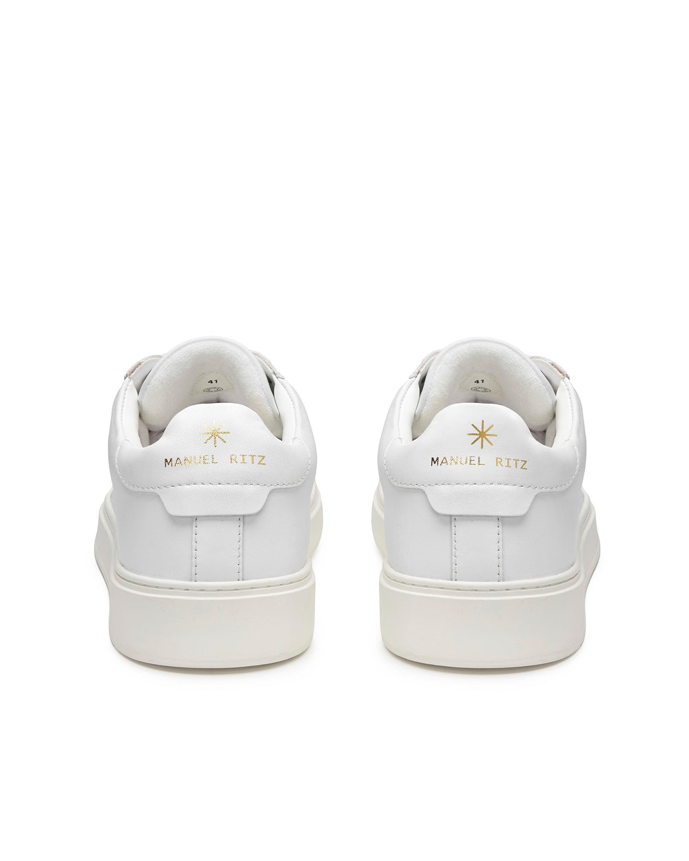 white leeather sneakers