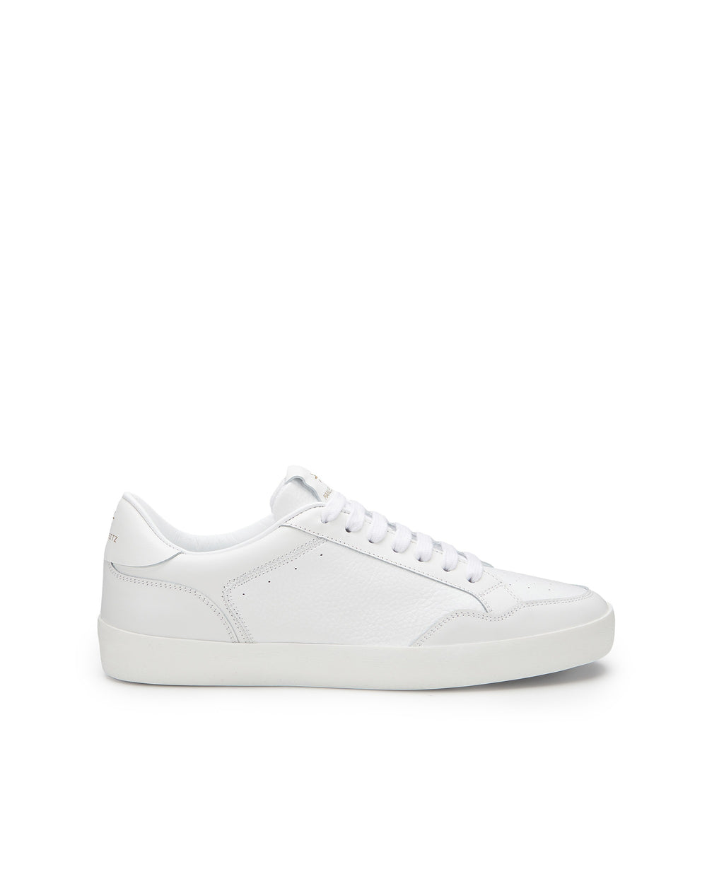 white leather mix sneakers