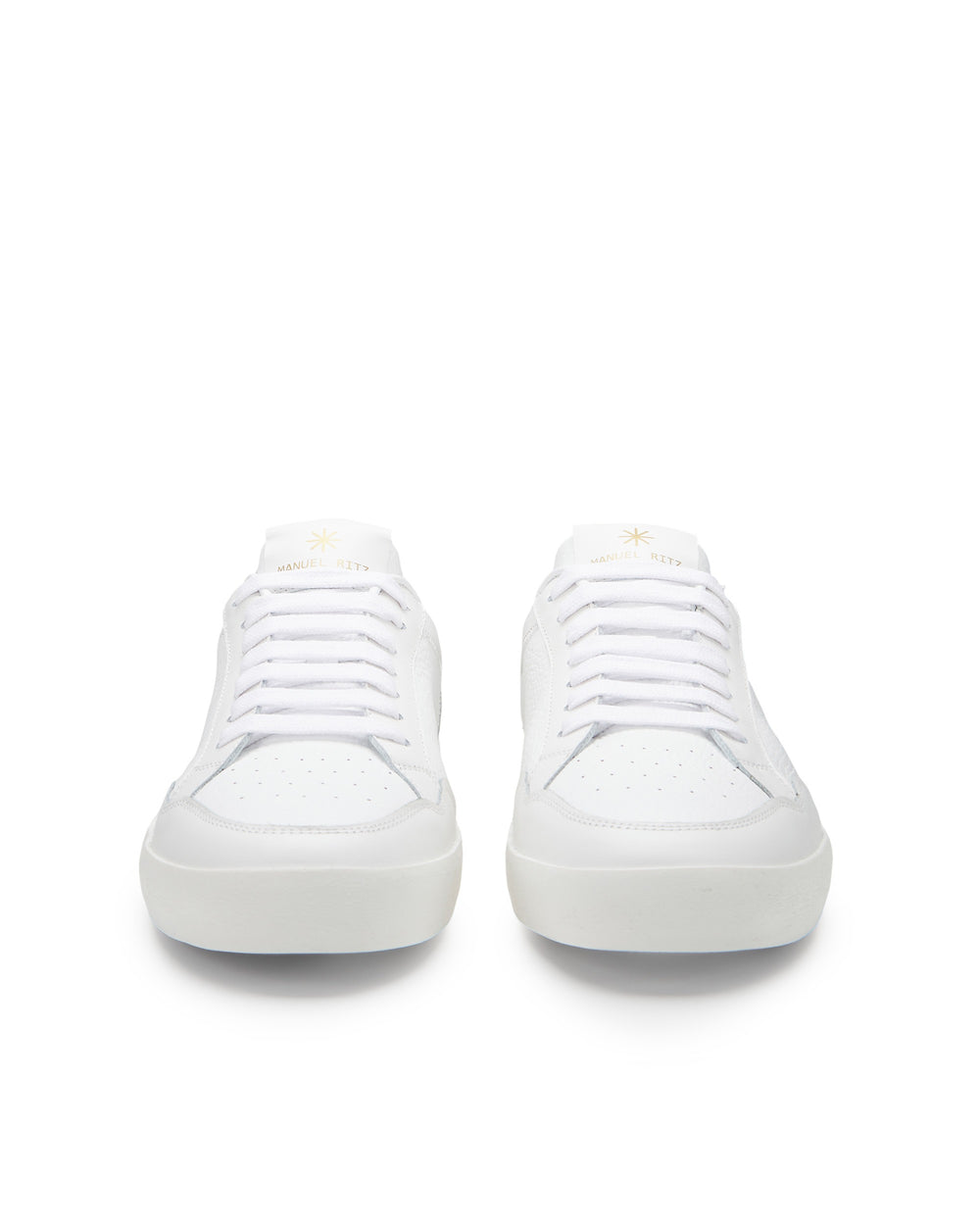 white leather mix sneakers