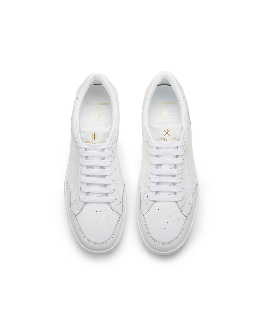 white leather mix sneakers