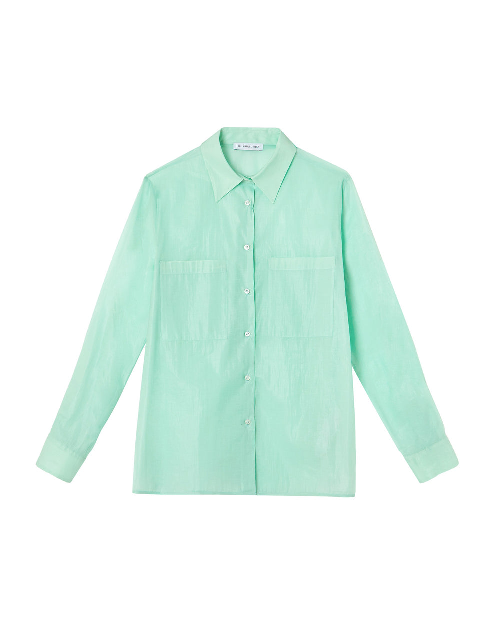 green over shirt with pockets